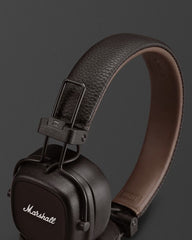 Marshall Major IV Wireless On-Ear Headphones – 80+ Hour Battery, Wireless Charging (Qi), Quick Charge, Bluetooth, Foldable Design, Multi-Directional Control Knob, 3.5mm Share Port