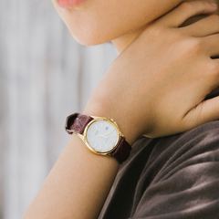 CASIO LTP-1183Q-7ADF Women’s Analog Watch – Genuine Leather Band, Classic White Dial, Quartz Movement, Water Resistant
