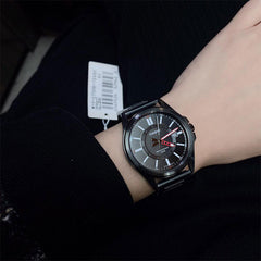 CASIO MTP‑E700B‑1EVDF Men’s Analog Watch – Black Dial & Black Ion-Plated Stainless Steel, Quartz, 50 m Water Resistance