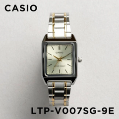 CASIO LTP-V007SG-9EUDF Women’s Analog Watch – Two-Tone Stainless Steel, Gold Dial, Square Case, Quartz Movement, Water Resistant, Elegant Classic Design
