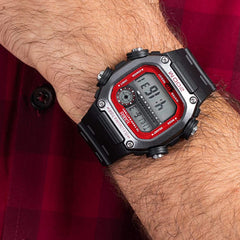 CASIO DW-291H-1BVDF Digital Men’s Watch – Rugged Resin Design, Super Illuminator LED, Stopwatch, Countdown Timer, 200M Water Resistant Sports Watch