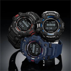 CASIO G-SHOCK GBD-100-2D Men's Digital Bluetooth Fitness Watch – G-SQUAD Series, Step Tracker, Shock Resistant, 200M Water Resistant, Blue