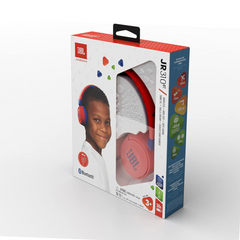 JBL JR 310BT Kids Wireless On‑Ear Headphones – Safe Sound (<85 dB), Bluetooth 5.0, 30‑Hour Battery, Built‑in Mic, Foldable Design