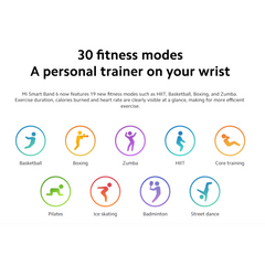 Xiaomi Mi Smart Band 6 – AMOLED Full-Screen Display, SpO₂ & Heart Rate Monitoring, 30 Sports Modes, Sleep Tracking, 14-Day Battery Life, 5 ATM Waterproof – Black Fitness Smart Bracelet for Android & iOS