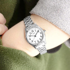 CASIO LTP‑1275D Series Women’s Analog Watch – Stainless Steel, Slim Profile, 30 m Water Resistant