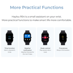 Haylou Solar RS4 (RS34) Global Smart Watch – 1.78” AMOLED Display, SpO₂, Heart Rate, Sleep Monitoring, 105 Sports Modes, Magnetic Strap, IP68 Waterproof, 10-Day Battery Life – Android & iOS Compatible
