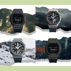 CASIO G-SHOCK GA-B2100LUU-8A “CasiOak” – Tough Solar & Bluetooth Analog-Digital Watch, Grey Carbon Core Guard, 200M Water Resistant, Super Illuminator, World Time