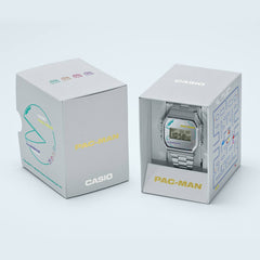 CASIO A168WEPC-7ADR PAC-MAN Limited Edition Vintage Digital Watch – Retro Gaming LED Quartz Alarm Stainless Steel Timepiece