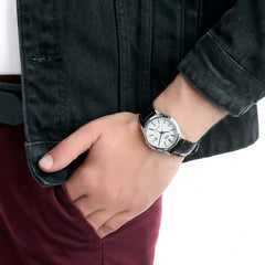CASIO MTP-1183E Men’s Analog Watch – Leather Strap, Date Display, Ion-Plated Case & Water Resistant