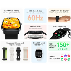 Haylou RS5 Smartwatch Global – AMOLED Display, Bluetooth Calling, 100+ Sports Modes