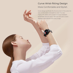 Haylou RT LS05S Global Smart Watch – 1.28” HD Round Display, 12 Sports Modes, SpO₂ & Heart Rate Monitoring, Sleep Tracker, 20-Day Battery Life, IP68 Waterproof – Compatible with Android & iOS