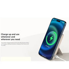 XIAOMI Magnetic Power Bank 6000mAh – Snap-On Wireless Charger, USB-C Fast Charging, Ultra-Slim Portable Battery Pack, MagSafe-Compatible for iPhone & Android