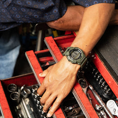 Casio G-SHOCK GD-010-3D Men’s Digital Dark Green Watch, 10-Year Battery, 200M Water Resistant
