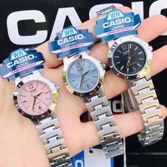 CASIO LTP-1177A-2ADF Women's Analog Watch – Stainless Steel with Blue Dial & Silver Accents, Elegant & Classic Design