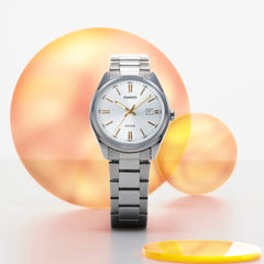 CASIO MTP-1302D Men’s Analog Watch – Stainless Steel Case & Bracelet, Classic Styling & Date Function
