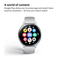 Xiaomi Watch 2 (Global) Smart Watch – 1.43″ AMOLED, Wear OS by Google, Snapdragon W5+ Gen 1, Dual-Band L1+L5 GPS, 32GB Storage, 5ATM, Up to 65-Hour Battery