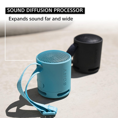Sony SRS-XB100 Portable Bluetooth Speaker – EXTRA BASS, 16-Hour Battery, IP67 Waterproof & Dustproof, USB-C, Strap, Speakerphone, Sound Diffusion Processor