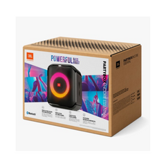 JBL PartyBox Encore Essential Portable Party Speaker – 100 W RMS Output, Built‑in Light Show, IPX4 Splash‑Proof, Grab‑&‑Go Handle, 6‑Hour Battery Life