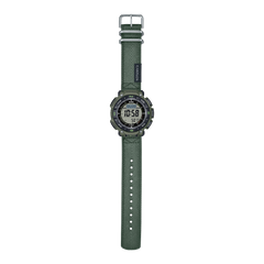 Casio PRO TREK PRG-340B-3DR Men’s Solar Triple Sensor Green Outdoor Watch, Tough Solar, 100M Water Resistant