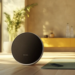 Harman Kardon Onyx Studio 9 – 50W Portable Stereo Bluetooth Speaker, Triple Tweeter 3‑Channel Audio, Built‑in Battery, Auracast Multi‑Speaker Connect