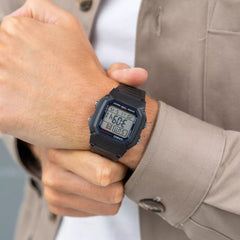 CASIO W-800H Series Standard Digital Watch – 10-Year Battery, Dual Time, LED Backlight, Stopwatch, Alarm, Calendar, 100M Water Resistance – Men’s Classic Sports Digital Watch