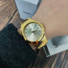 CASIO MTP-1170N Series Men’s Analog Watch – Gold-Tone Stainless Steel, Minimalist Dial, Date Display, Quartz, Water Resistant