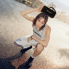 Marshall Middleton Portable Bluetooth Speaker – True Stereophonic Multi-Directional Sound, 20+ Hour Battery, IP67 Waterproof & Dustproof, Stack Mode, USB-C Fast Charge, Power Bank