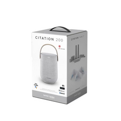 Harman Kardon Citation 200 Wireless Smart Speaker – 50 W Portable 360° Sound, Wi‑Fi & Bluetooth, IPX4 Splash‑Resistant, Google Assistant Built‑In