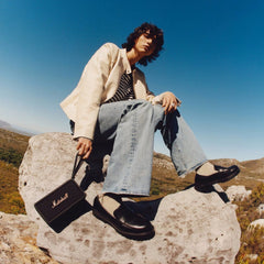 Marshall Middleton Portable Bluetooth Speaker – True Stereophonic Multi-Directional Sound, 20+ Hour Battery, IP67 Waterproof & Dustproof, Stack Mode, USB-C Fast Charge, Power Bank