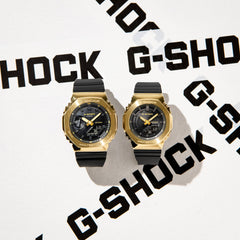 CASIO G-SHOCK GM-S2100GB-1ADR Women's Black & Gold Watch – Octagonal CasiOak Design, Compact Size, Shock Resistant, 200M Water Resistant