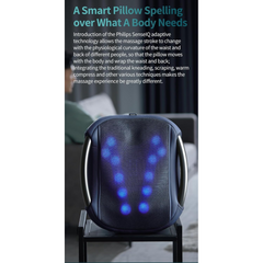 Philips PPM4501 Waist & Back Massager UK – 12‑Node 3D Floating Massage + 42 °C Hot Compress, 4 Modes, One‑Key Control - THE HAPPY BUY
