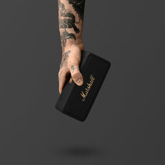 Marshall Emberton II Compact Portable Bluetooth Speaker – True Stereophonic 360° Sound, 30+ Hour Battery, IP67 Waterproof & Dustproof, Stack Mode, USB-C Fast Charging