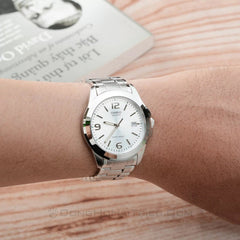 CASIO MTP-1215A Men’s Analog Watch – Minimalist Design, Stainless Steel Case & Band, Classic Timepiece