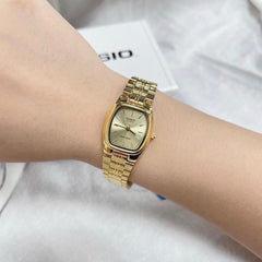 CASIO LTP-1169D Series Women’s Analog Watch – Stainless Steel Bracelet, Rectangular Dial, Quartz Movement, Elegant Classic Design, Water Resistant
