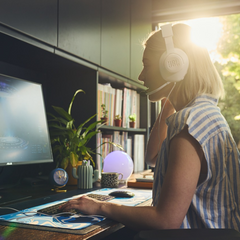 سماعة الألعاب السلكية JBL QUANTUM 100 M2 فوق الأذن