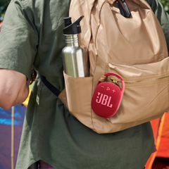 JBL Clip 4 Portable Bluetooth Speaker – IP67 Waterproof & Dustproof, Built‑in Carabiner, JBL Original Pro Sound, Up to 10 H Playtime