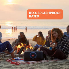 JBL PartyBox On‑The‑Go Portable Bluetooth Party Speaker – 100 W Loud JBL Pro Sound, Built‑In Lights & Wireless Mic, IPX4 Splash‑Proof, Up to 6 H Battery