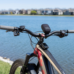 JBL Harman Wind 3 Bluetooth Speaker – Portable Handlebar Speaker for Bike & Scooter, IP67 Waterproof, FM Radio, MicroSD, AUX, 5H Battery Life, Detachable Design