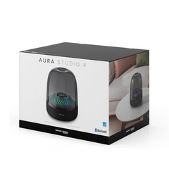 Harman Kardon Aura Studio 4 Bluetooth Home Speaker – 360° Sound, Transparent Dome with Diamond‑Effect Lighting, Premium Design & Recycled Materials