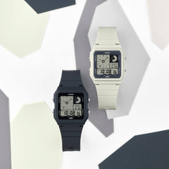 CASIO LF-20W POP Series Digital Watch – Twin-Graph LCD, Bio-Based Resin Band, World Time, 5 Alarms, LED Backlight, 3-Year Battery