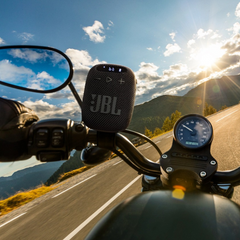 JBL Harman Wind 3 Bluetooth Speaker – Portable Handlebar Speaker for Bike & Scooter, IP67 Waterproof, FM Radio, MicroSD, AUX, 5H Battery Life, Detachable Design