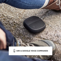 Bose SoundLink Micro Portable Bluetooth Speaker – Powerful Bass, IP67 Waterproof & Dustproof, Tear-Resistant Strap, 6-Hour Battery, Built-In Mic, USB-C, Party Mode
