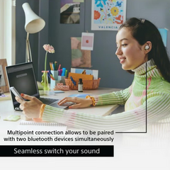 Sony WF-C510 True Wireless Bluetooth Earbuds – 10+20H Battery, USB-C Fast Charging, DSEE Sound Enhancement, Clear Calls, App EQ, Lightweight Fit, IPX4 Splash Resistant