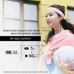 Sony WF-C510 True Wireless Bluetooth Earbuds – 10+20H Battery, USB-C Fast Charging, DSEE Sound Enhancement, Clear Calls, App EQ, Lightweight Fit, IPX4 Splash Resistant