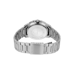 Casio MTP‑VD01D‑3BVUDF Men’s Analog Watch – Green Dial, Stainless Steel, 50 m Water Resistant, Date Display