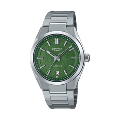 Casio Edifice EFK-100D-3ADR Men’s Watch – Green Dial, Stainless Steel Bracelet, Quartz Analog with Date – Premium Business & Everyday Style