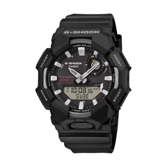 Black G-Shock Casio watch on a white background