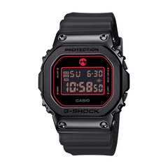 Black Casio G-Shock digital watch on a white background