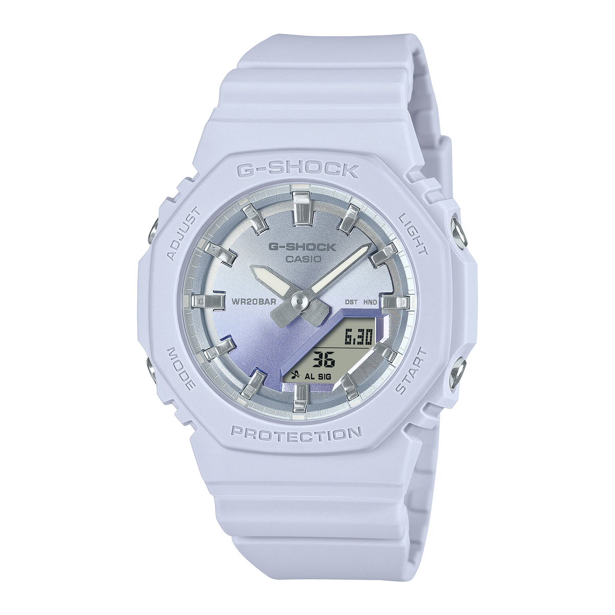 CASIO G-SHOCK GMA-P2100SG-2ADR Analog Digital Women's Watch Blue Resin Strap Compact Octagonal Design 200M Water Resistant