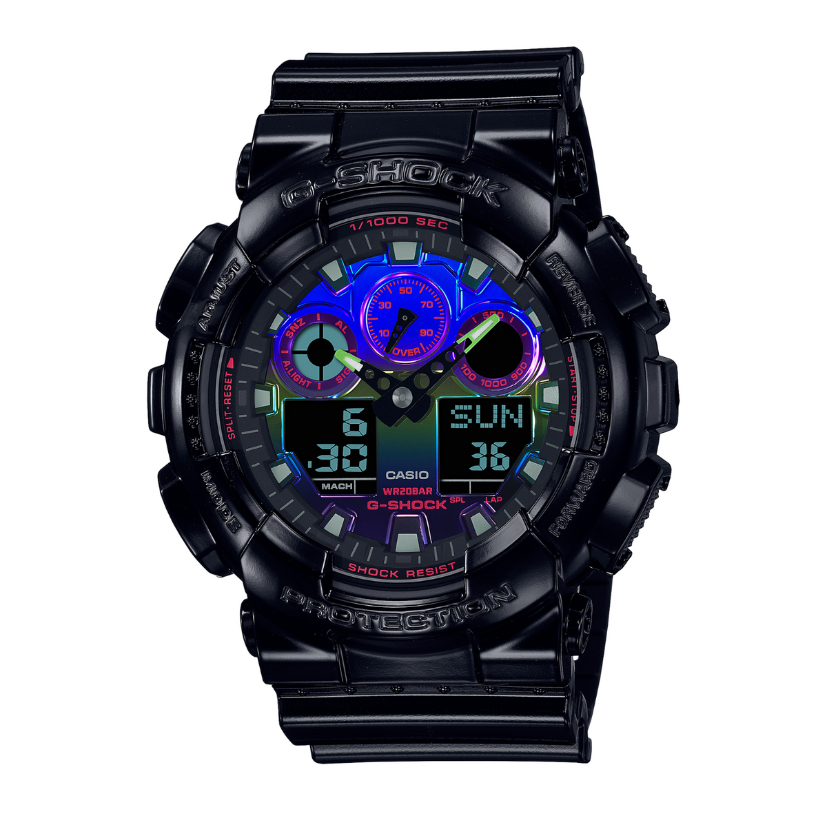 CASIO G-SHOCK GA-100RGB-1ADR MODEL WATCHES